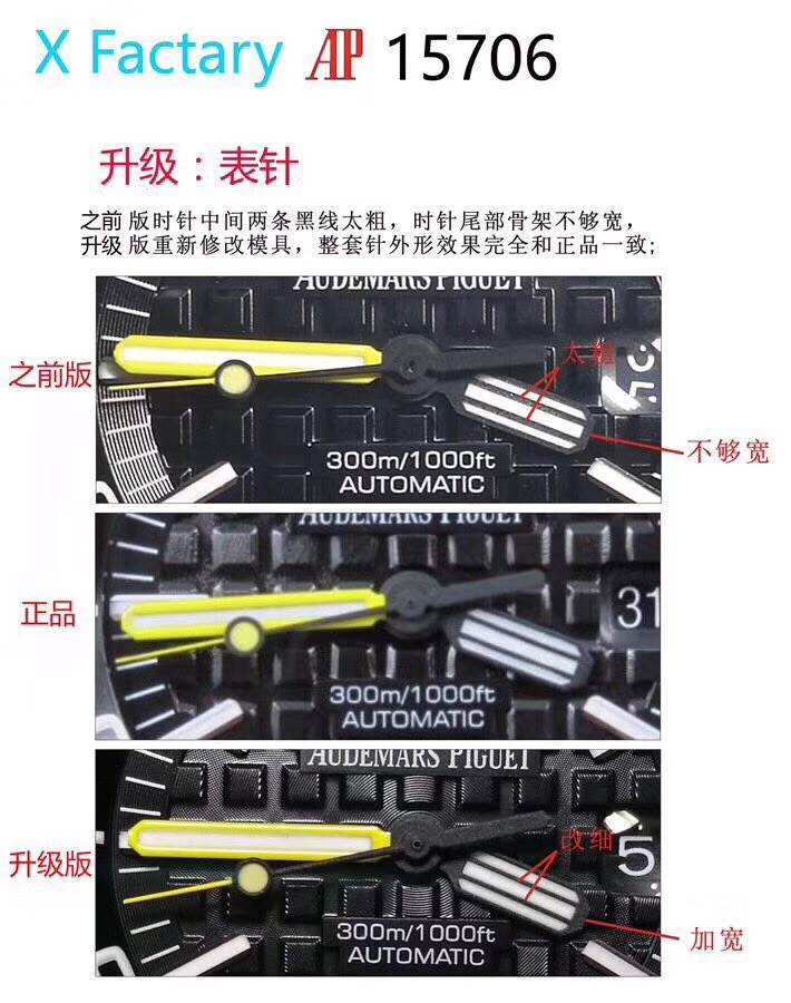 XF厂爱彼最新升级版真假拆解对比测评