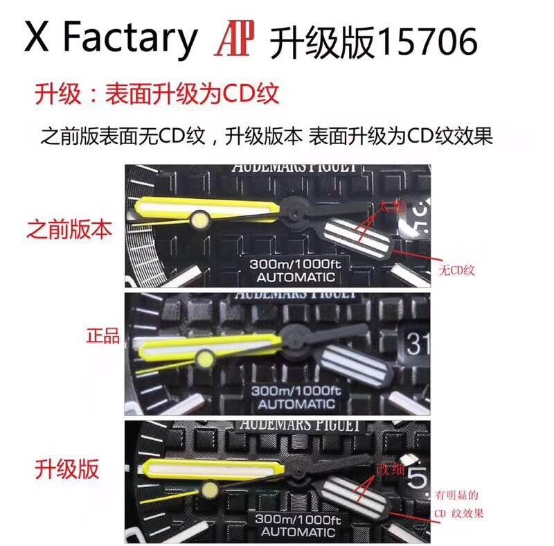 XF厂爱彼最新升级版真假拆解对比测评