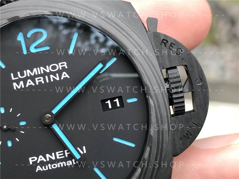 VS厂沛纳海pam1661碳纤维复刻表评测-全新庐米诺44mm腕表