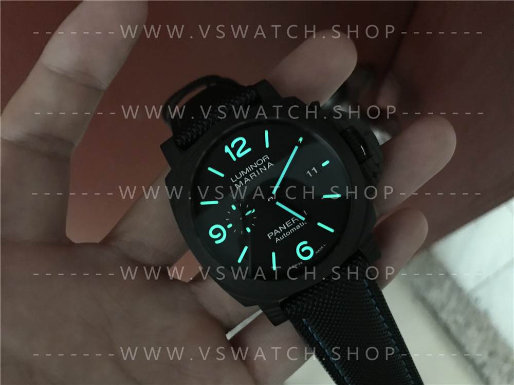 VS厂沛纳海pam1661碳纤维复刻表评测-全新庐米诺44mm腕表
