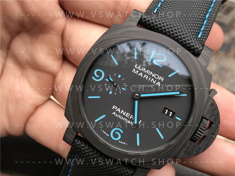 VS厂沛纳海pam1661碳纤维复刻表评测-全新庐米诺44mm腕表