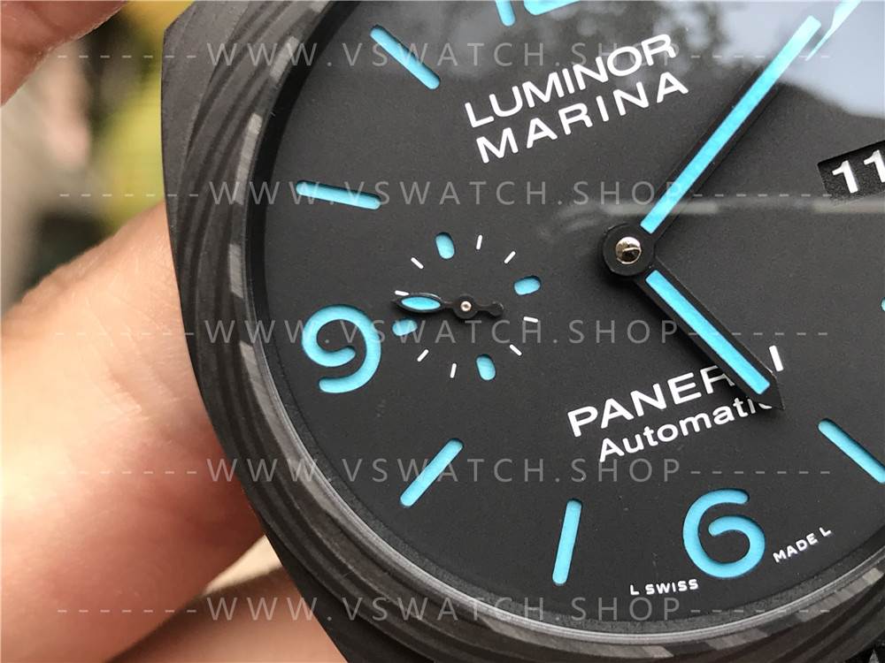 VS厂沛纳海pam1661碳纤维复刻表评测-全新庐米诺44mm腕表
