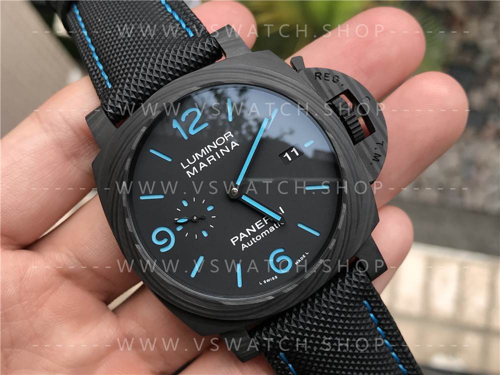 VS厂沛纳海pam1661碳纤维复刻表评测-全新庐米诺44mm腕表
