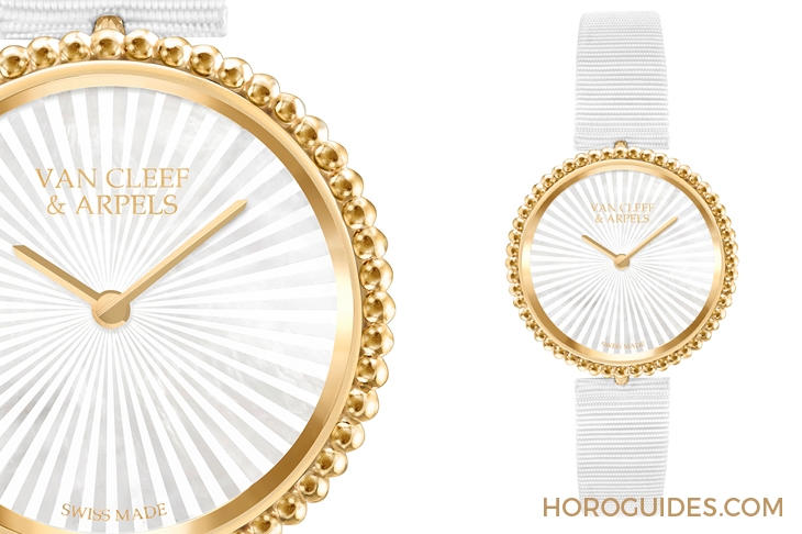 VAN CLEEF & ARPELS - 金质圆珠的流光溢彩，欢欣愉快的时光轨迹：梵克雅宝Perlée系列腕表新作