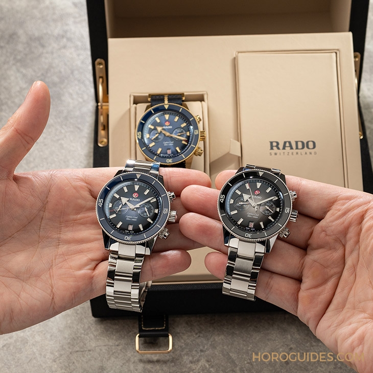 RADO - 陶瓷圈计时潜水表最新选择｜RADO雷达表库克船长计时码表【名表上手】