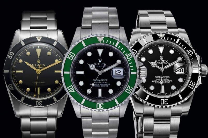 回顾Rolex Submariner潜水表历史！ 最经典的水鬼经历了多代的转变