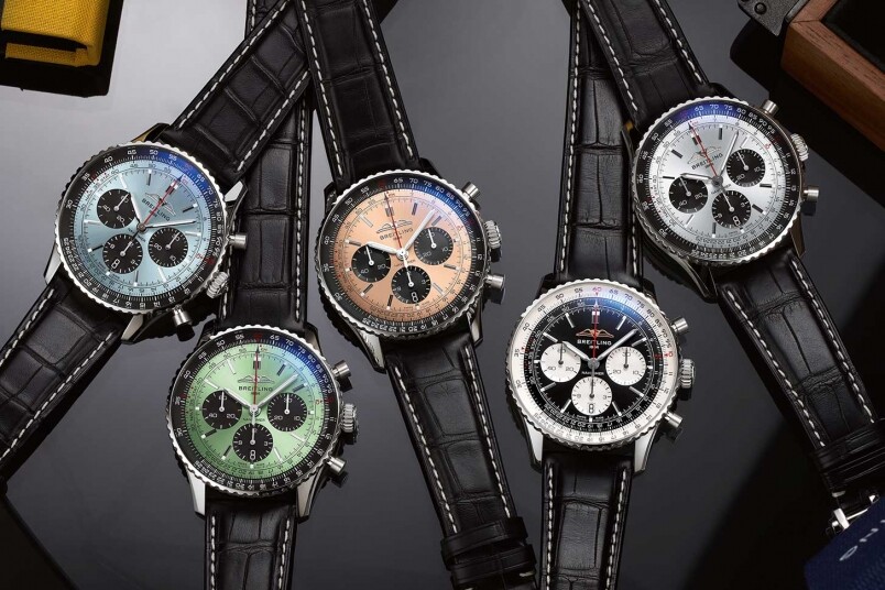 BREITLING NAVITIMER B01 CHRONOGRAPH 43新鲜色系抢眼登场