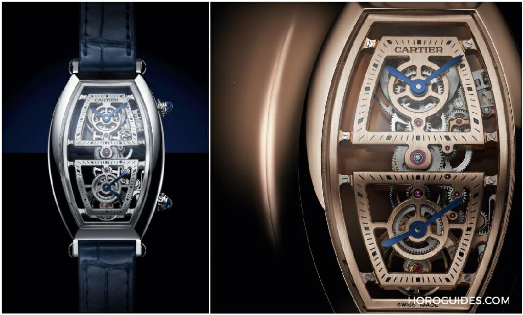 Pre-SIHH 2019 卡地亚Tonneau双时区镂空腕表，高端制表实力就是要你一清二楚