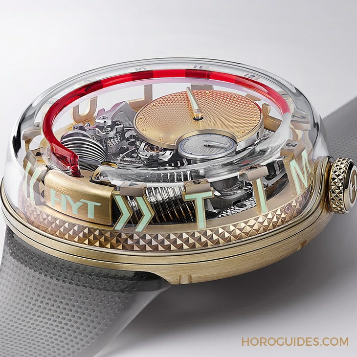 HYT - Pre-SIHH 2019 HYT-专利微型流体模组+特制APRP机械机芯＝H20 »TIME IS FLUID«