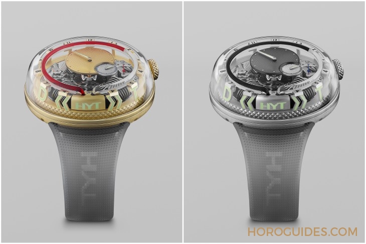 HYT - Pre-SIHH 2019 HYT-专利微型流体模组+特制APRP机械机芯＝H20 »TIME IS FLUID«