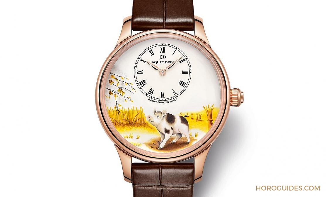 JAQUET DROZ 十二生肖猪年来报到！ Petite Heure Minute Pig