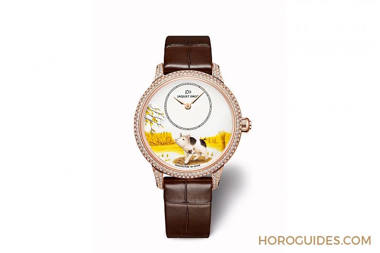 JAQUET DROZ - JAQUET DROZ 十二生肖猪年来报到！ Petite Heure Minute Pig