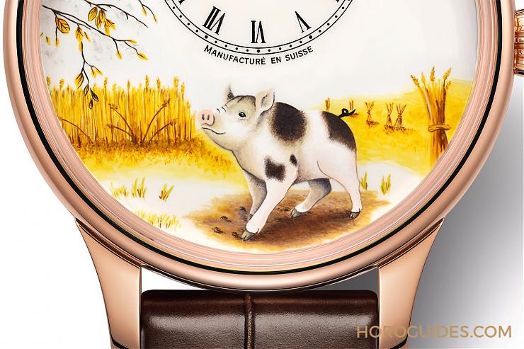 JAQUET DROZ - JAQUET DROZ 十二生肖猪年来报到！ Petite Heure Minute Pig