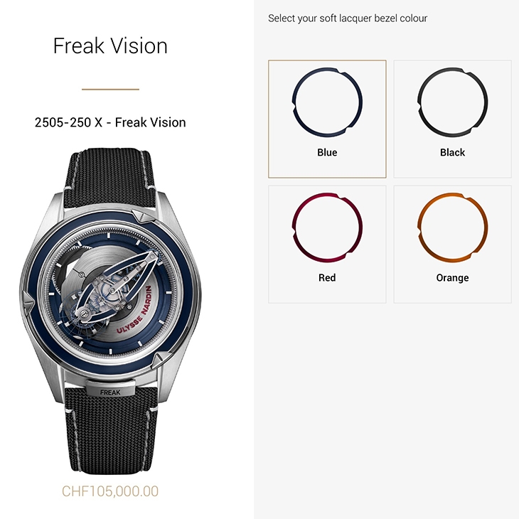 ULYSSE NARDIN - Pre-SIHH 2019 雅典表FreakIT奇想定制，22个零部件客制单一价格