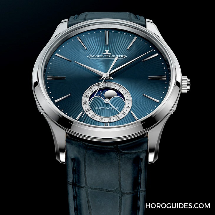JAEGER-LECOULTRE - [SIHH 2019] 积家大师系列超薄扭索纹珐琅蓝面月相腕表