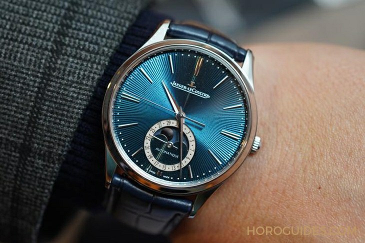 JAEGER-LECOULTRE - [SIHH 2019] 积家大师系列超薄扭索纹珐琅蓝面月相腕表