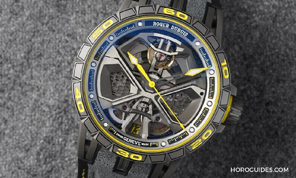 [SIHH 2019] LAMBORGHINI Huracán Performante超跑为蓝本，ROGER DUBUIS Excalibur型格腕表再一发