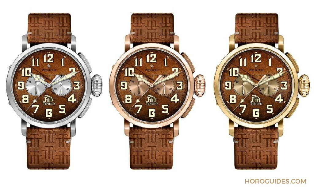 ZENITH复古烟草味Pilot Type 20 Chronograph Trinidad限量表