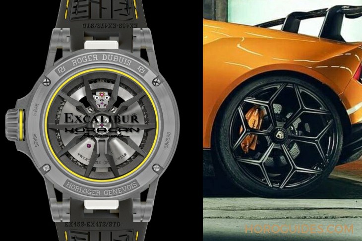 ROGER DUBUIS - 腕上的微型超跑Excalibur Huracàn！ ROGER DUBUIS和蓝宝坚尼的完美联名