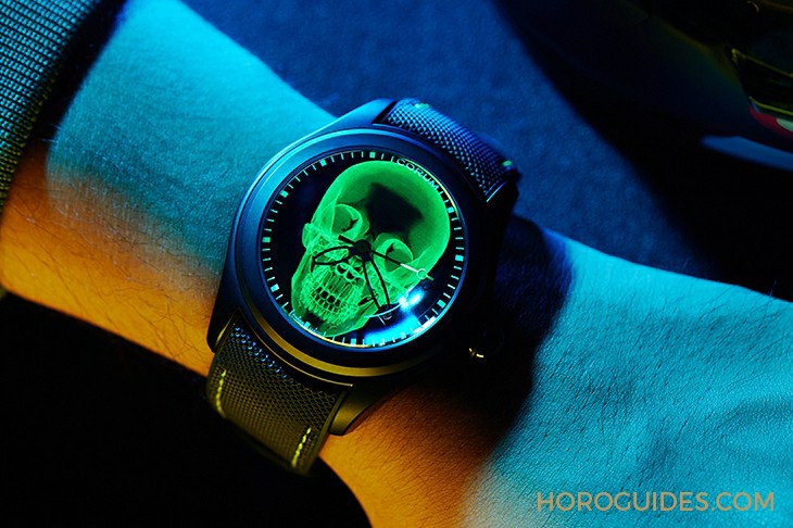 CORUM - 第二代登场，昆仑表Bubble 47 Skull X-Ray 泡泡系列骷髅头腕表