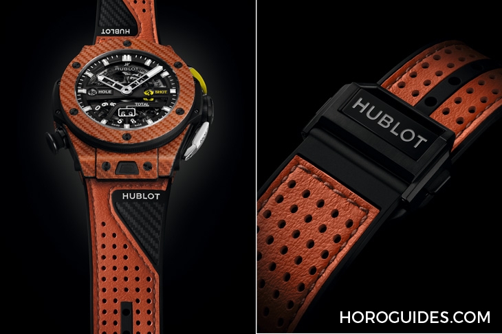 HUBLOT - 橘色、超轻量、可计杆数，Hublot Big Bang Unico高尔夫球表新色亮相