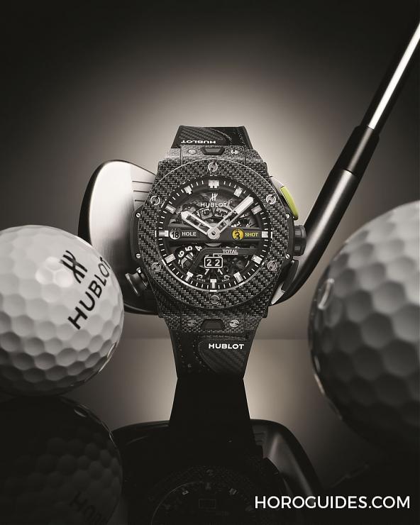 HUBLOT - 橘色、超轻量、可计杆数，Hublot Big Bang Unico高尔夫球表新色亮相