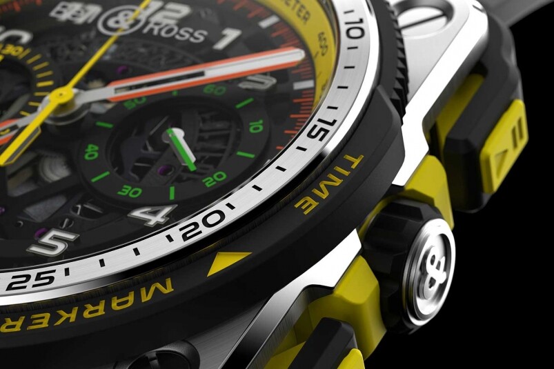 在設計之上，BR-X1 R.S.19擁有高度易讀的錶盤，在細節配色方面和雷諾