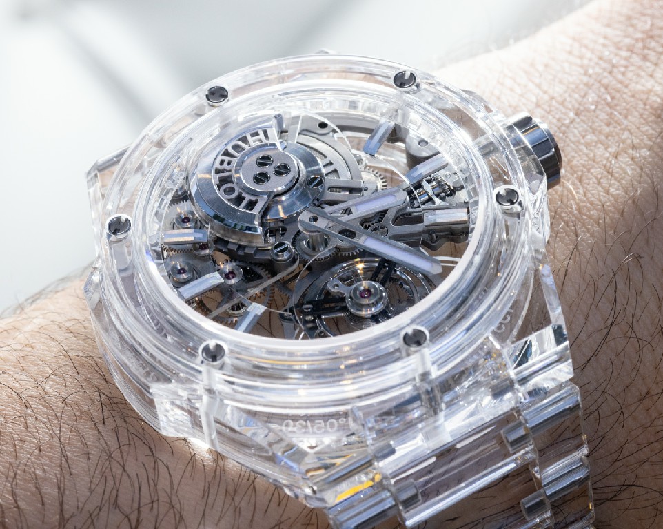 动手：Hublot Big Bang Integral Tourbillon Full Sapphire 手表