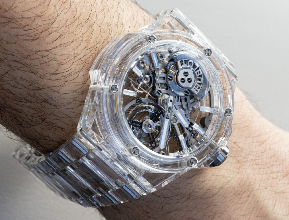 动手：Hublot Big Bang Integral Tourbillon Full Sapphire 手表