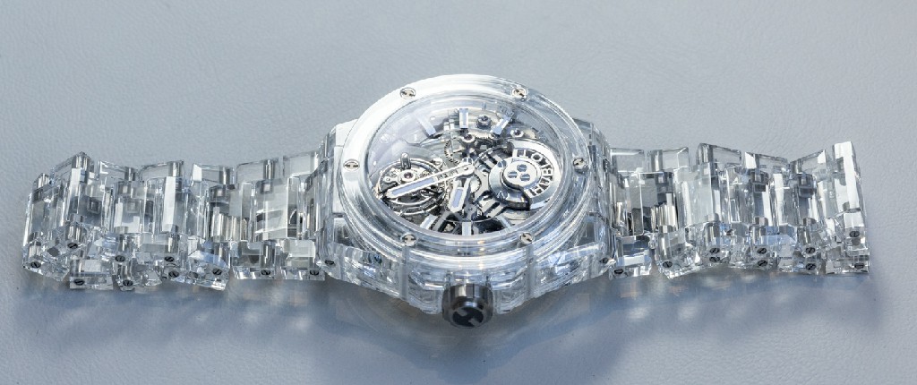 动手：Hublot Big Bang Integral Tourbillon Full Sapphire 手表