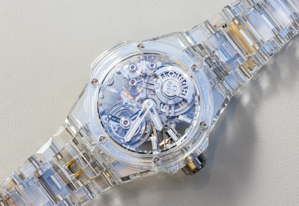 动手：Hublot Big Bang Integral Tourbillon Full Sapphire 手表