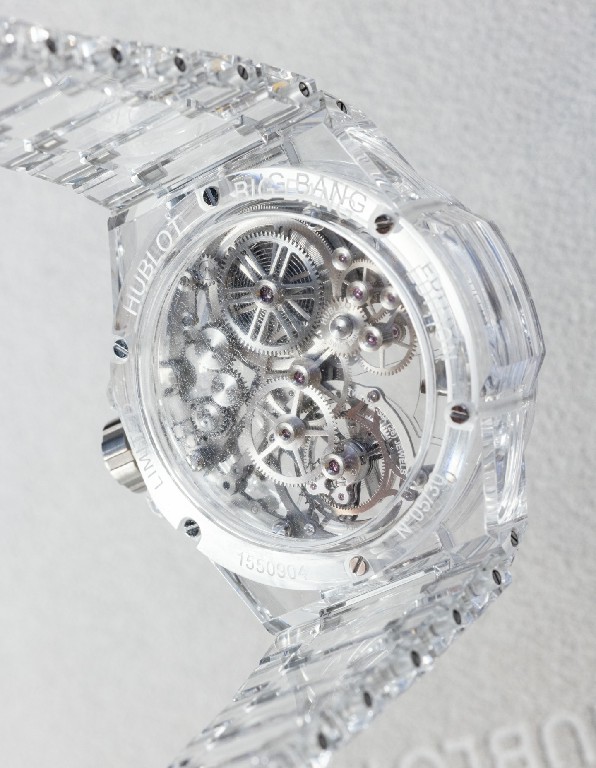 动手：Hublot Big Bang Integral Tourbillon Full Sapphire 手表