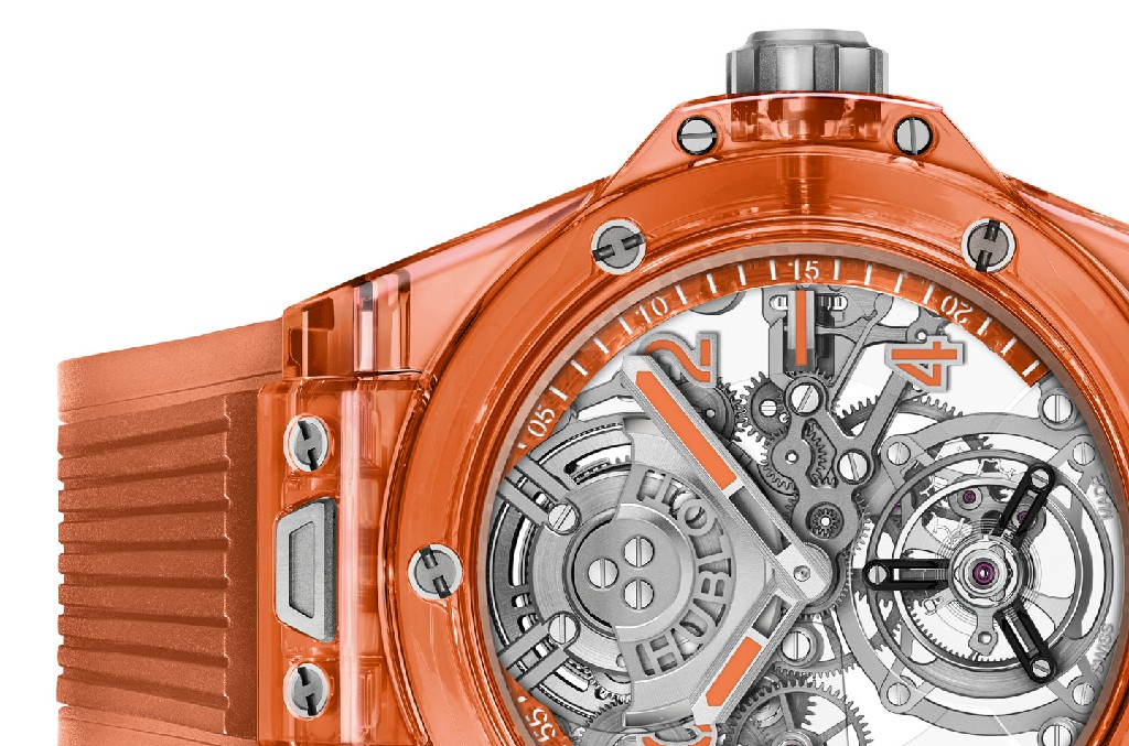 宇舶 Big Bang Tourbillon 自动橙色蓝宝石腕表