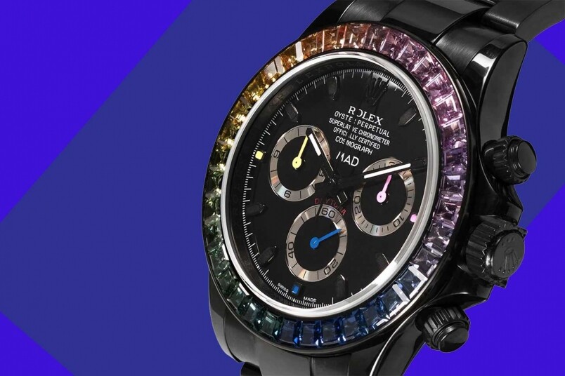 MAD Paris改装Rolex Daytona成黑魂彩虹版本！ 定价超过65万！