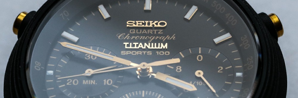 不再生产：Seiko Sports 100 7A28 'First Analog Quartz Chronograph Movement' Vintage Watch