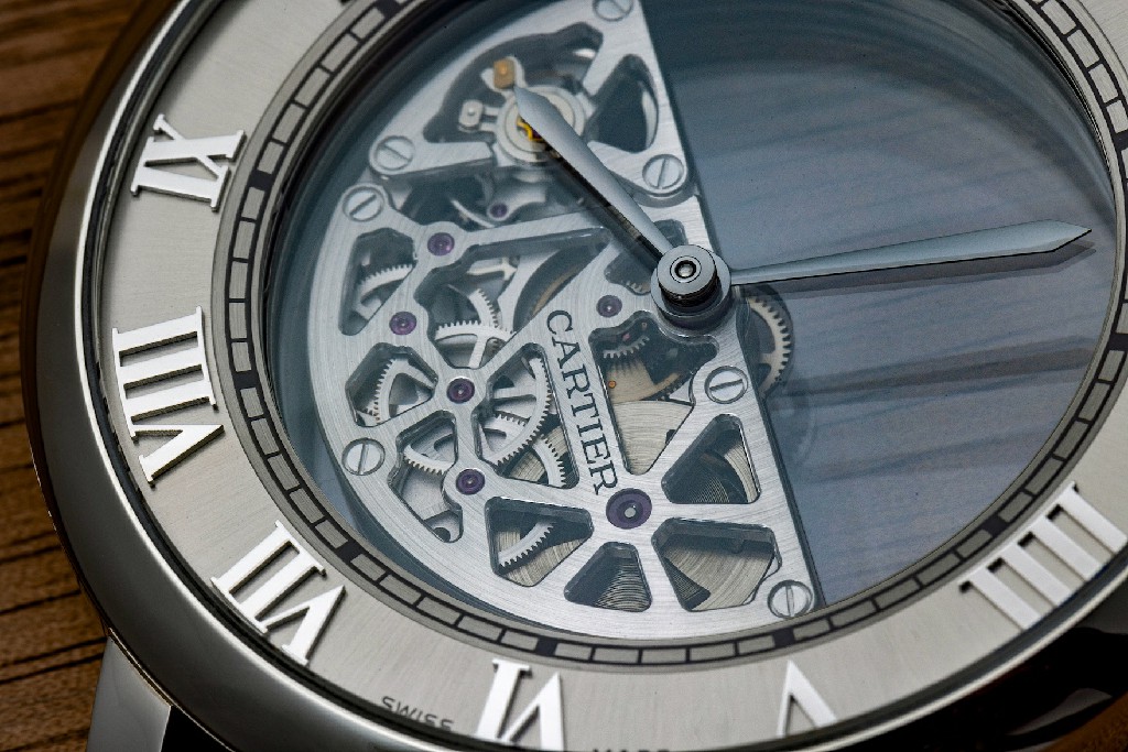 Cartier Masse Mysterieux 细节指针和机芯