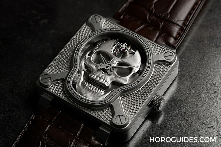 BELL & ROSS - BELL&ROSS上链的黑色幽默，BR 01 Laughing Skull笑看死亡的骷髅