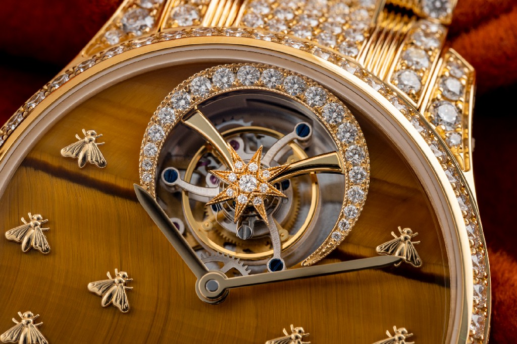 G-Timeless Dancing Bees Tourbillon 表盘特写