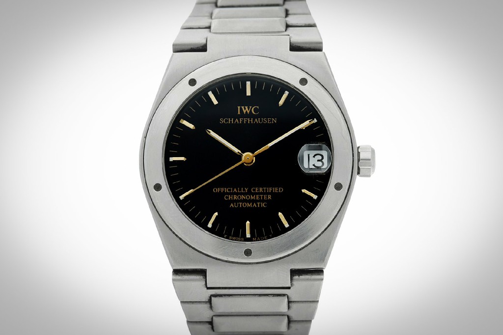 IWC 工程师 ref.  带黑色表盘的 3521 认证计时码表