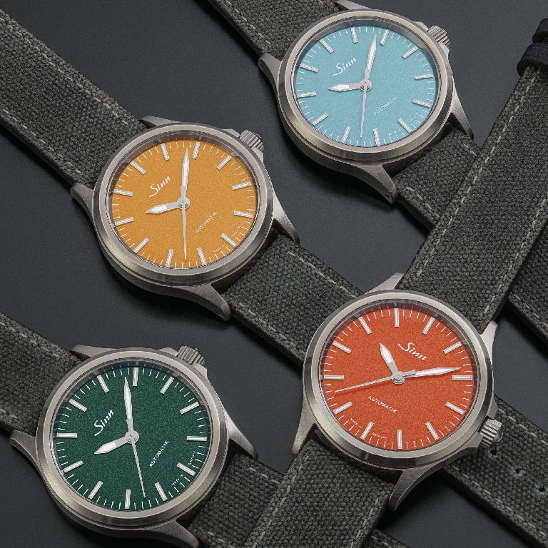 Sinn 556 的四种新表盘颜色选项。