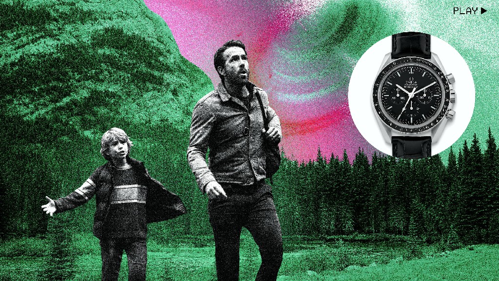 瑞安·雷诺兹(Ryan Reynolds)在《亚当计划》中与欧米茄(Omega)超霸腕表一起穿越时空