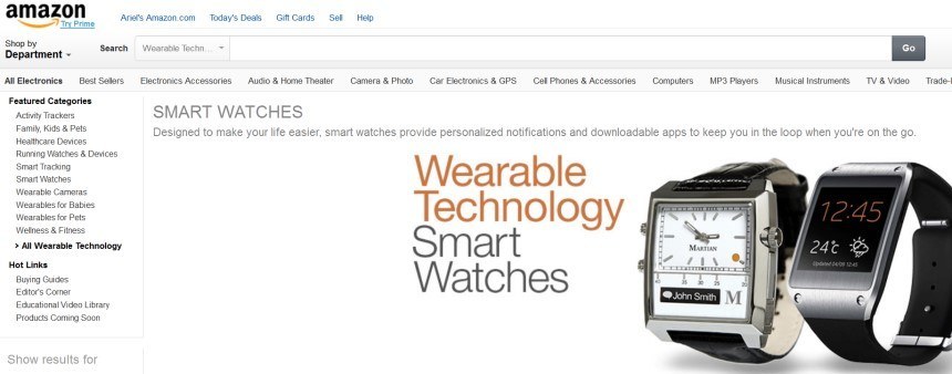 Amazon.com-smartwatches-网站