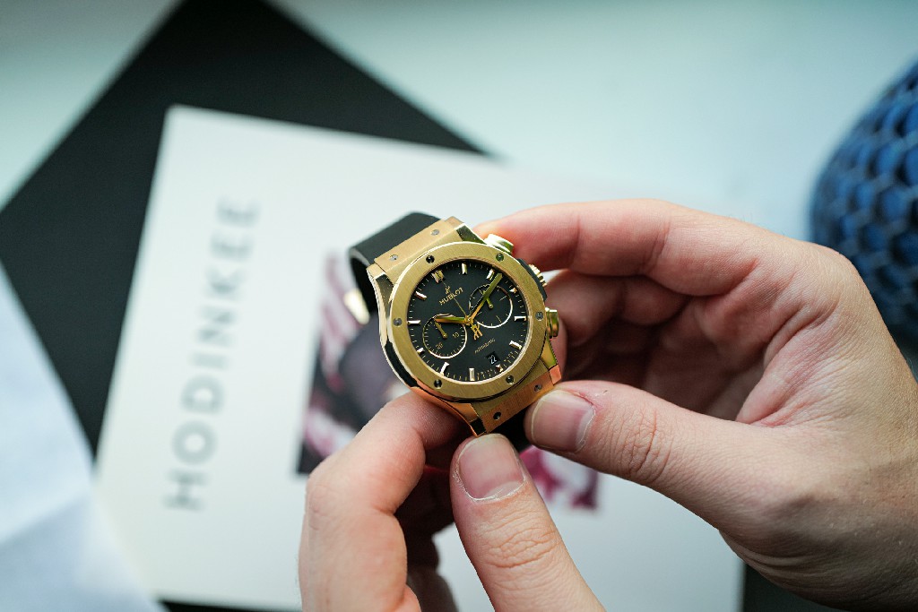 Hublot Classic Fusion 计时码表在手