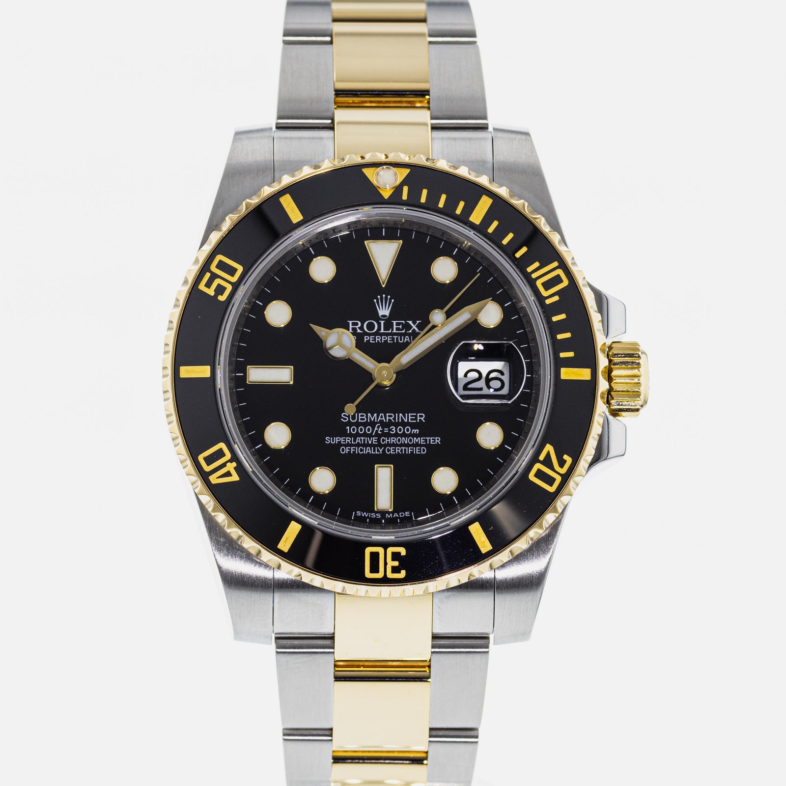 劳力士 Submariner Ref. 的士兵形象。 116613 双音