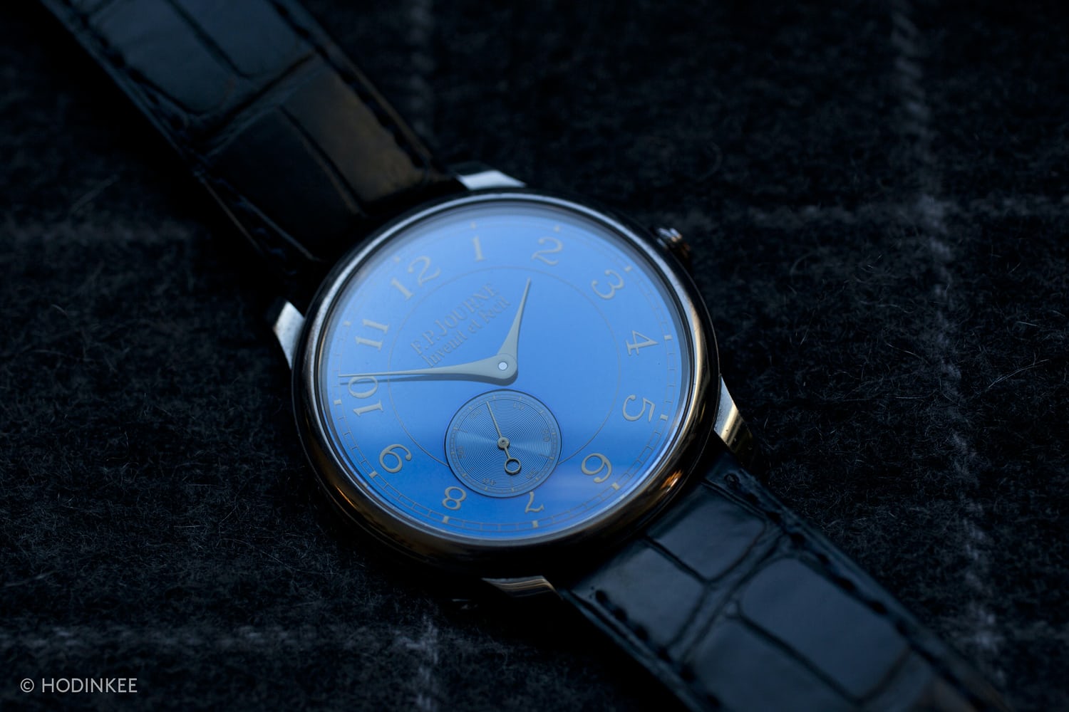 Chronomètre Bleu 著名的反光蓝色表盘