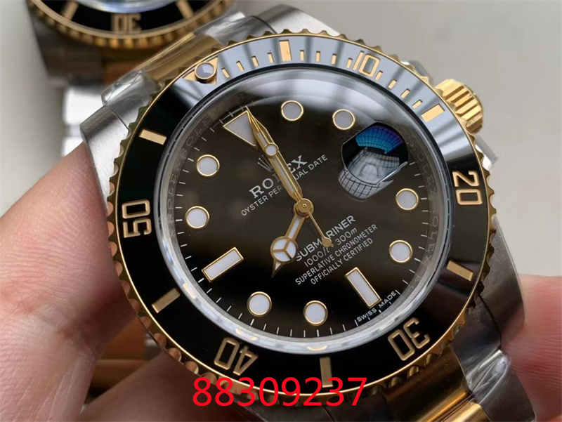 VS厂劳力士间金黑水鬼40尺寸评测