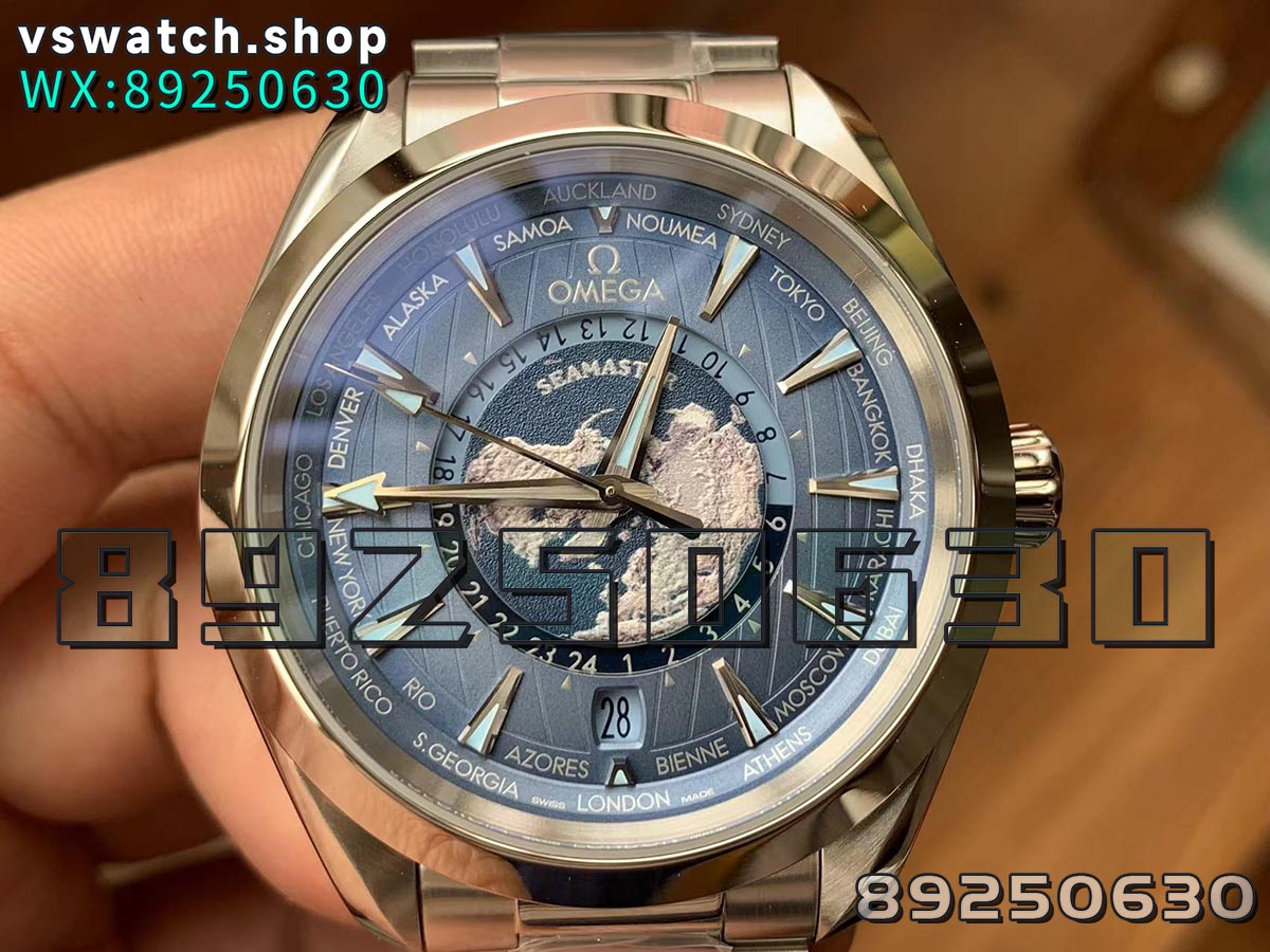 VS厂海马150冰蓝盘世界时75周年复刻腕表值得入手