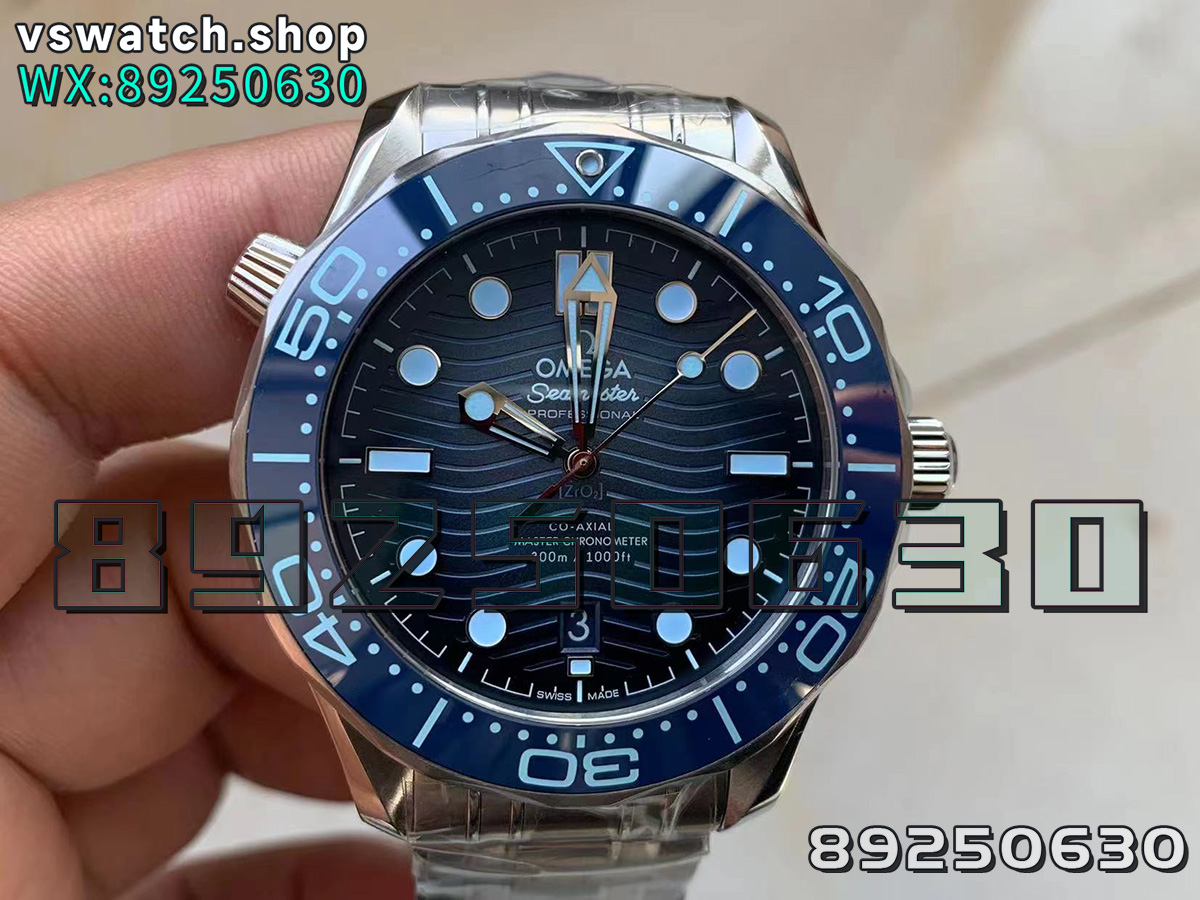 VS厂海马300M冰蓝盘复刻手表细节评测